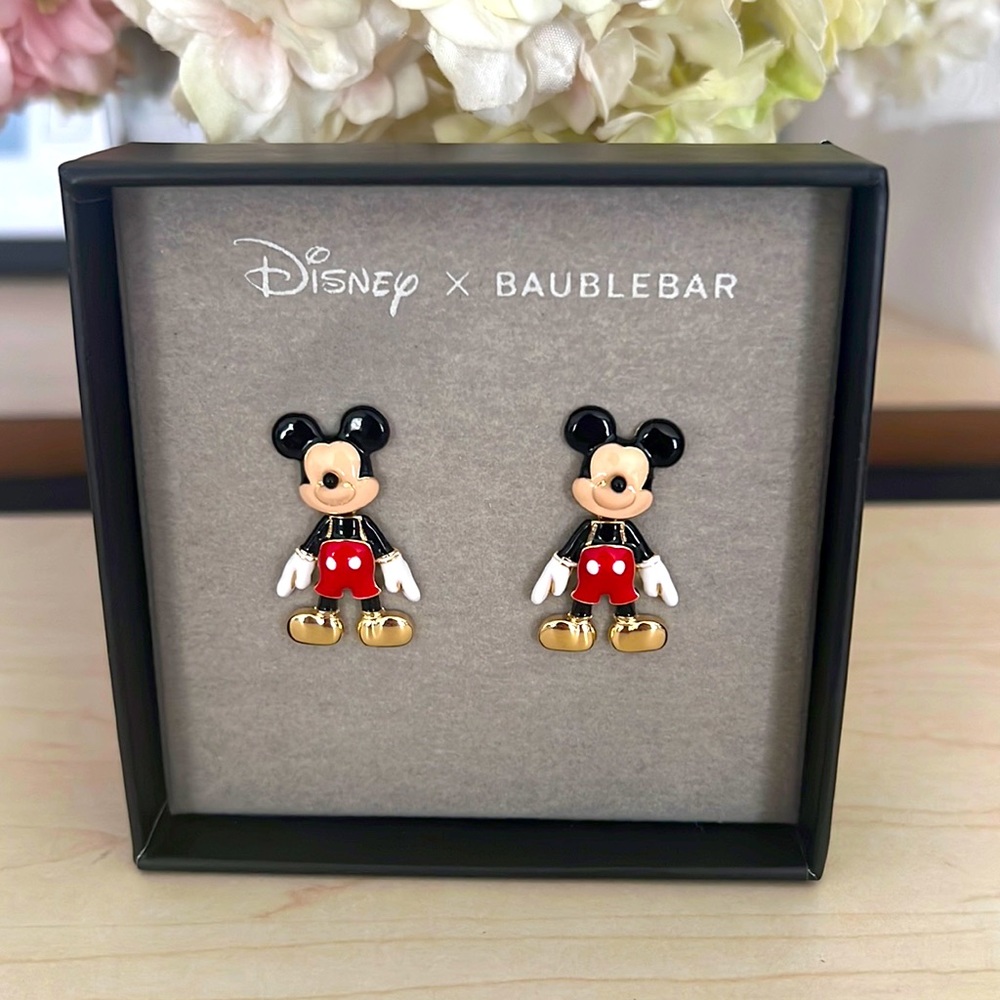 Mickey moose earrings